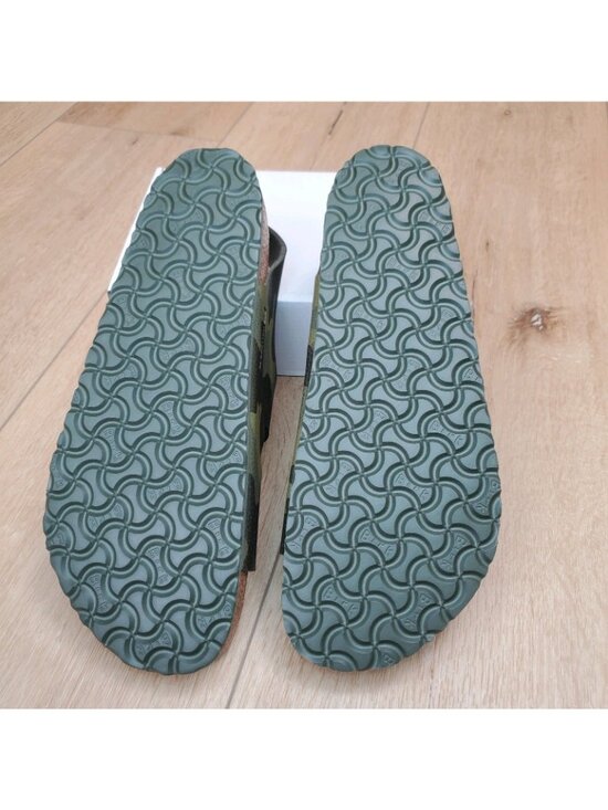 Birkenstock Mens Size 13 Sandals Milano Soft Footbed Birko-Flor Green Camo NEW main image 8